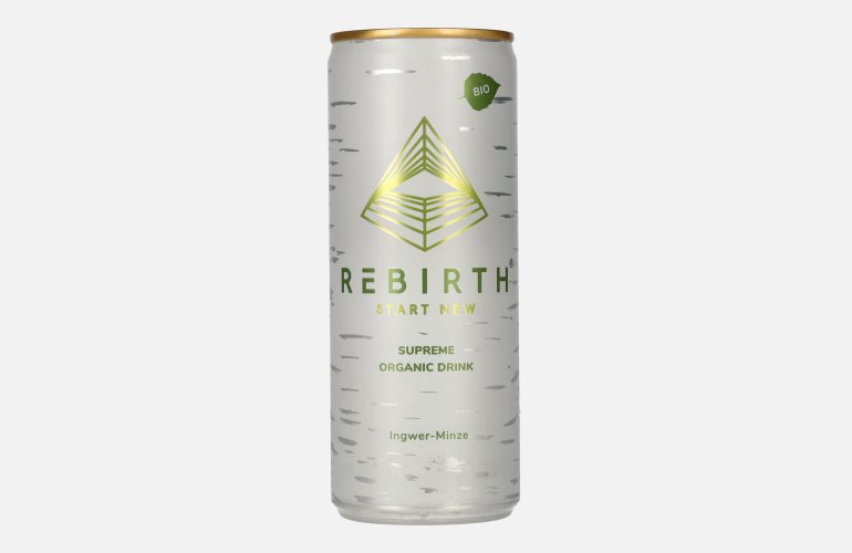REBIRTH Supreme Organic Drink Ingwer-Minze 24x0,25l Dosen Pfand