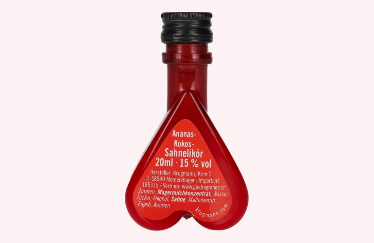 Schöne Möpse Ananas-Kokos Sahnelikör 15% Vol. 0,02l PET