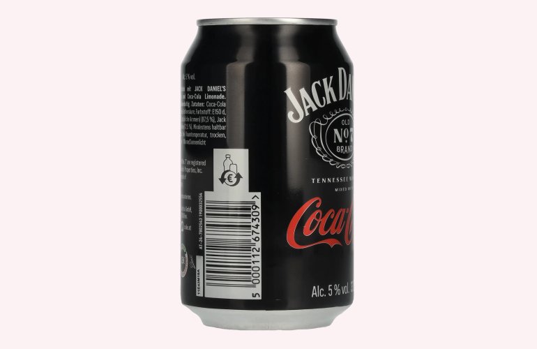 Jack Daniel's No. 7 Whiskey & Coca Cola 5% Vol. 0,33l Dose Pfand