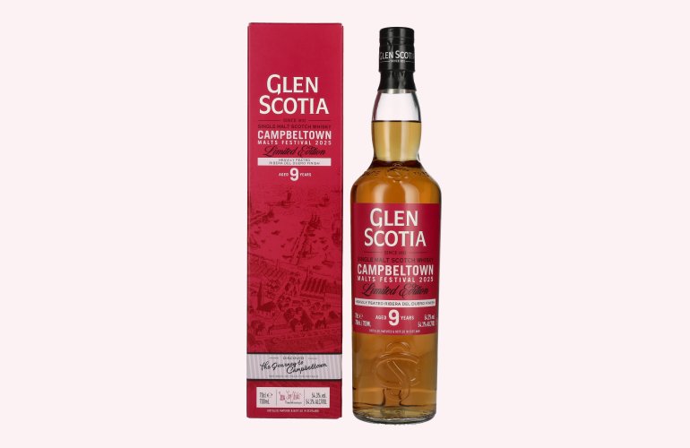 Glen Scotia 9 Years Old CAMPBELTOWN Festival Edition Single Malt Scotch Whisky 54,3% Vol. 0,7l in geschenkverpakking