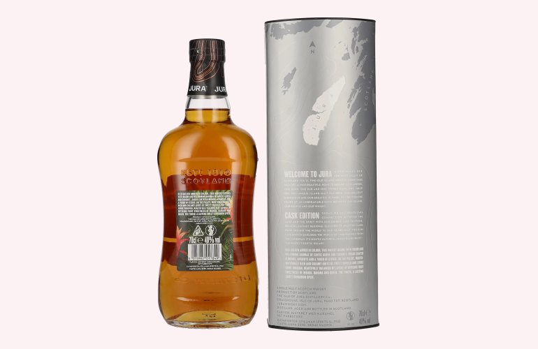 Jura Single Malt Scotch Whisky RUM CASK FINISH 40% Vol. 0,7l en boîte cadeau