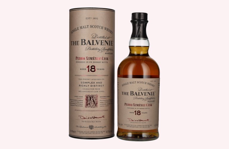 The Balvenie 18 Years Old Pedro Ximénez Cask 48,7% Vol. 0,7l in Geschenkbox