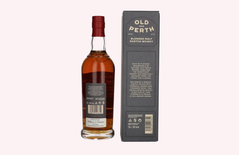 Old Perth Cask Strength Blended Malt Scotch Whisky Sherry Casks 58,6% Vol. 0,7l en boîte cadeau
