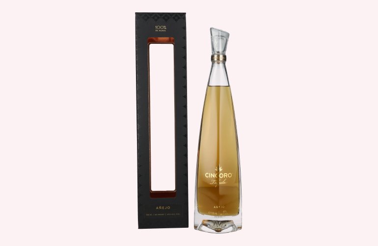 Cincoro Tequila Añejo 40% Vol. 0,7l in geschenkverpakking