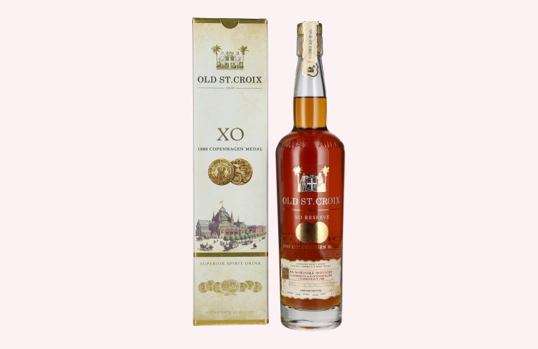 Old St. Croix A.H. Riise 1888 COPENHAGEN XO Superior Spirit Drink 40% Vol. 0,7l in Geschenkbox