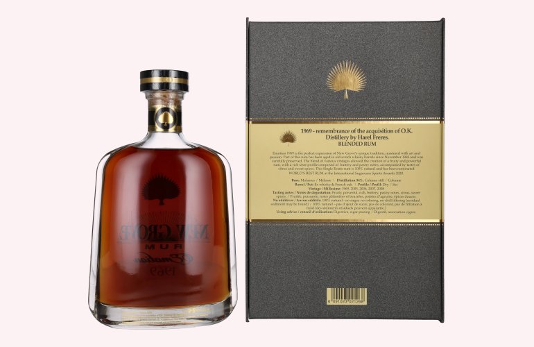 New Grove EMOTION 1969 Mauritius Island Rum 47% Vol. 0,7l en boîte cadeau