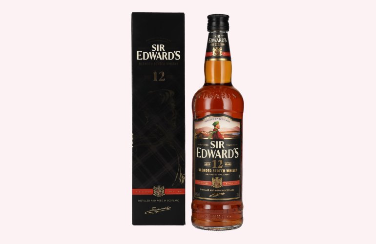 Sir Edward's 12 Years Old Blended Scotch Whisky 40% Vol. 0,7l in geschenkverpakking