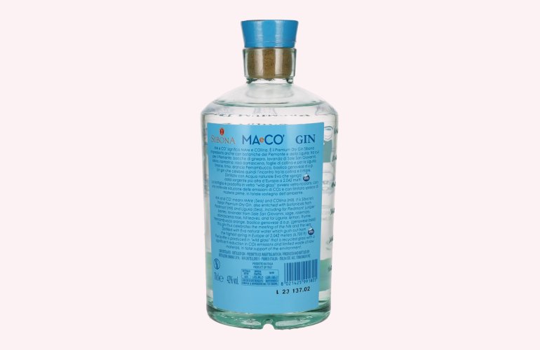 Sibona MAeCO Italian Premium Dry Gin 42% Vol. 0,7l