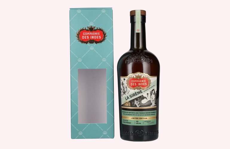 Compagnie des Indes LA SIRÈNE Original Rum Limited Edition 43% Vol. 0,7l in geschenkverpakking