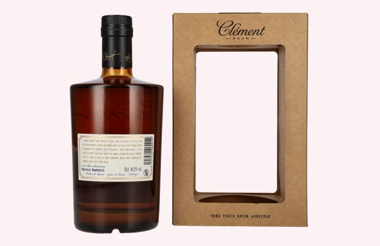 Clément Trés Vieux Rhum Agricole SINGLE BATCH 100% Canne Bleue 46,5% Vol. 0,5l in Giftbox