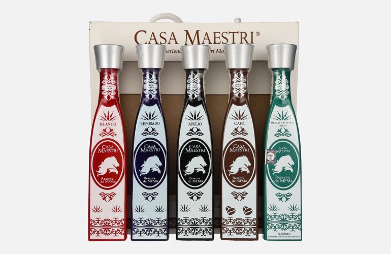 Casa Maestri MFM Tequila Gift Set 40% Vol. 5x0,1l