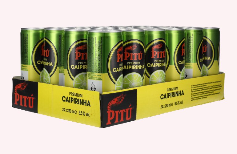 Pitú Premium Caipirinha 5,5% Vol. 24x0,25l Dosen Pfand