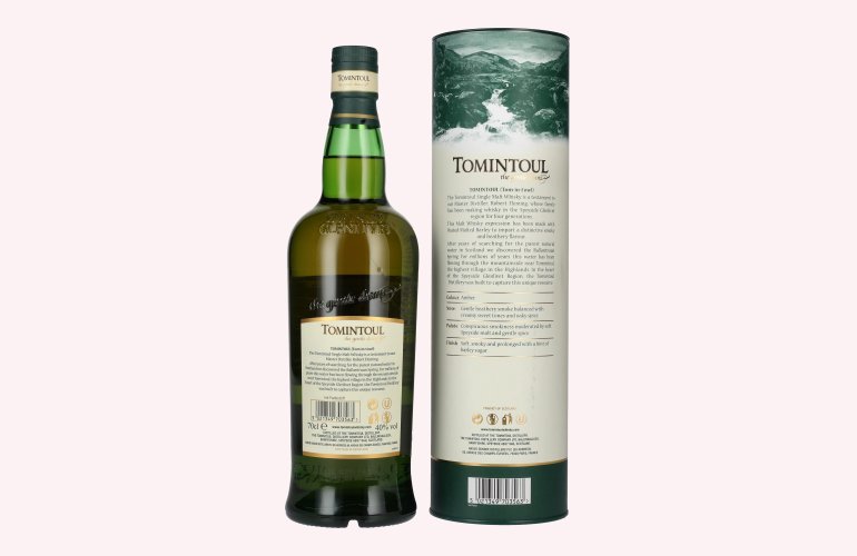Tomintoul 15 Years Old WITH A PEATY TANG 40% Vol. 0,7l in geschenkverpakking
