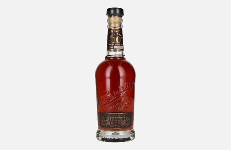 Templeton RYE 10 Years Old SINGLE BARREL Straigth Rye Whiskey 52% Vol. 0,7l