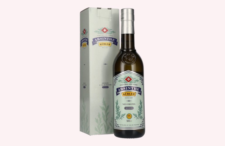 Kübler Absinthe 53% Vol. 0,5l in Geschenkbox