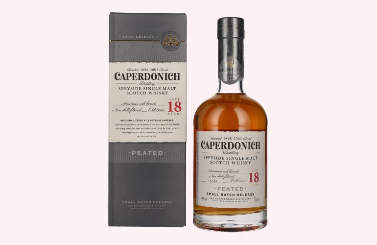 Caperdonich 18 Years Old PEATED Speyside Single Malt Scotch Whisky # 005 48% Vol. 0,7l in Giftbox
