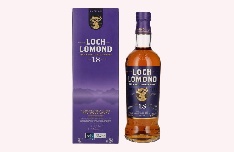 Loch Lomond 18 Years Old Single Malt Caramelised Apple and Wood Smoke 46% Vol. 0,7l in Giftbox