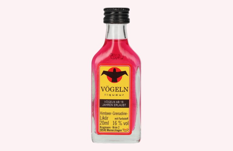 Vögeln Himbeere-Grenadine Likör 16% Vol. 0,02l