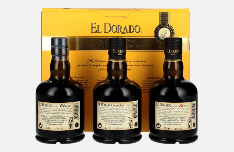 El Dorado The Collection Set 42% Vol. 3x0,35l in geschenkverpakking
