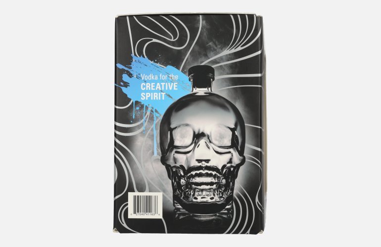 Crystal Head Vodka 40% Vol. 0,7l en boîte cadeau avec 4 Shotgläsern