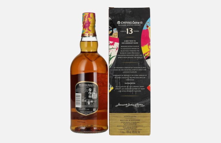 Chivas Regal EXTRA 13 Years Old RUM CASK Selection Blended Scotch Whisky 40% Vol. 1l in Giftbox