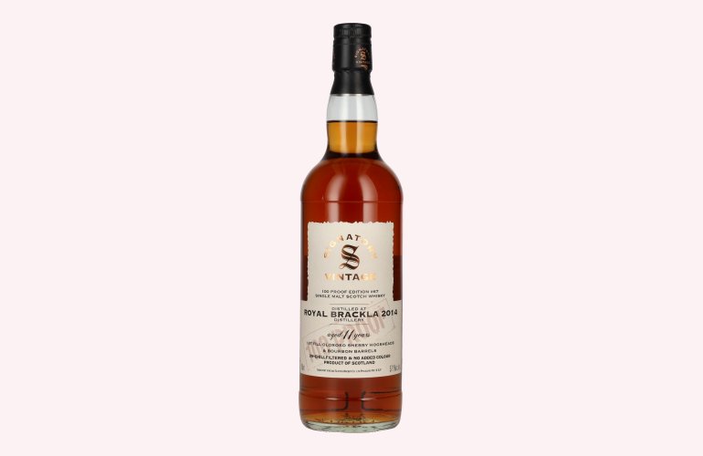 Signatory Vintage 100 Proof Edition ROYAL BRACKLA 11 Years Old Single Malt #67 2014 57,1% Vol. 0,7l