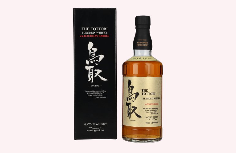 Matsui Whisky THE TOTTORI Blended Japanese Whisky BOURBON BARREL 43% Vol. 0,7l en boîte cadeau
