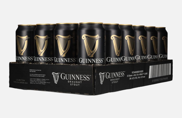Guinness Draught Stout 4,2% Vol. 24x0,44l Dosen Pfand