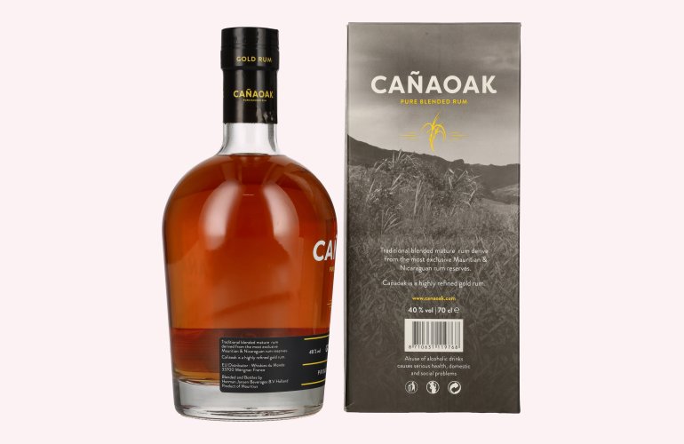 Cañaoak Pure Blended Gold Rum 40% Vol. 0,7l in Giftbox