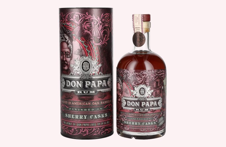 Don Papa Rum Sherry Casks 45% Vol. 0,7l en boîte cadeau