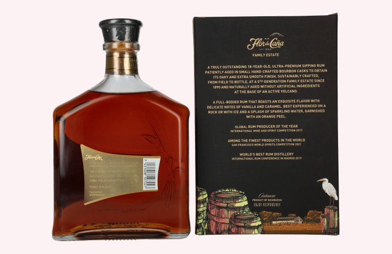 Flor de Caña Centenario 18 Years Old 40% Vol. 0,7l en boîte cadeau