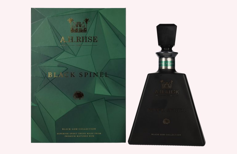 A.H. Riise Black Spinel BLACK GEM COLLECTION Spirit Drink 46,1% Vol. 0,7l en boîte cadeau
