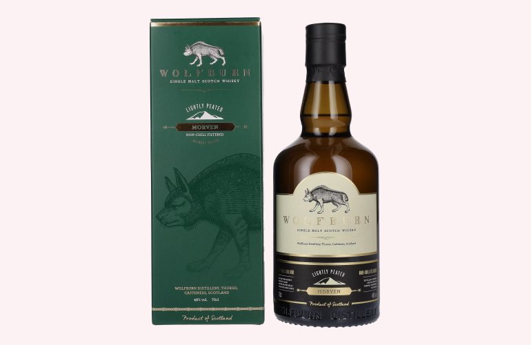 Wolfburn MORVEN Lightly Peated Single Malt 46% Vol. 0,7l in Giftbox