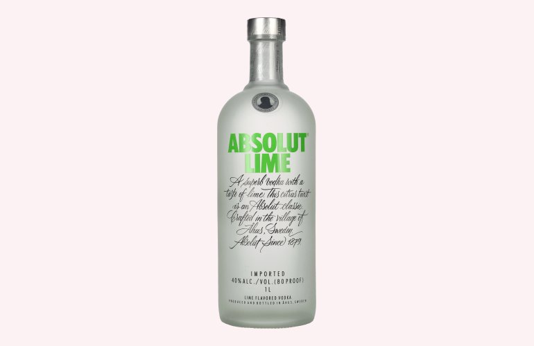 Absolut LIME Flavored Vodka 40% Vol. 1l