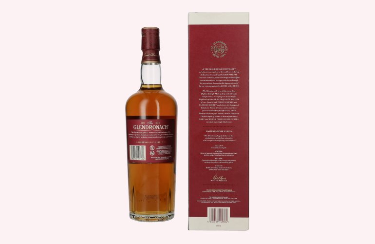 The GlenDronach 12 Years Old SHERRY CASK MATURED Highland Single Malt 43% Vol. 0,7l en boîte cadeau
