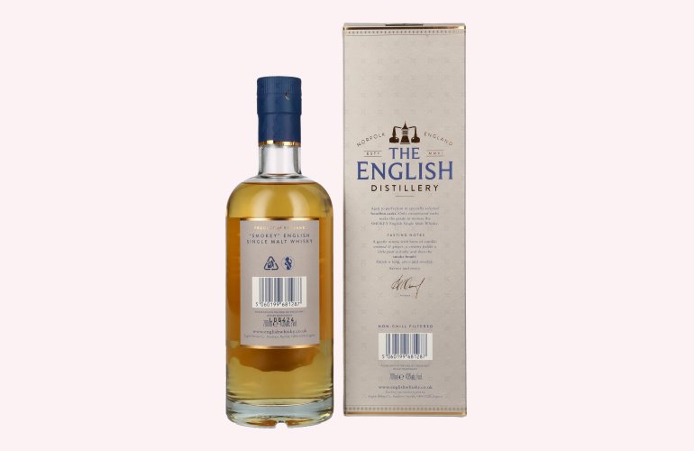 The English Whisky Co. SMOKEY Single Malt Whisky 43% Vol. 0,7l in Giftbox
