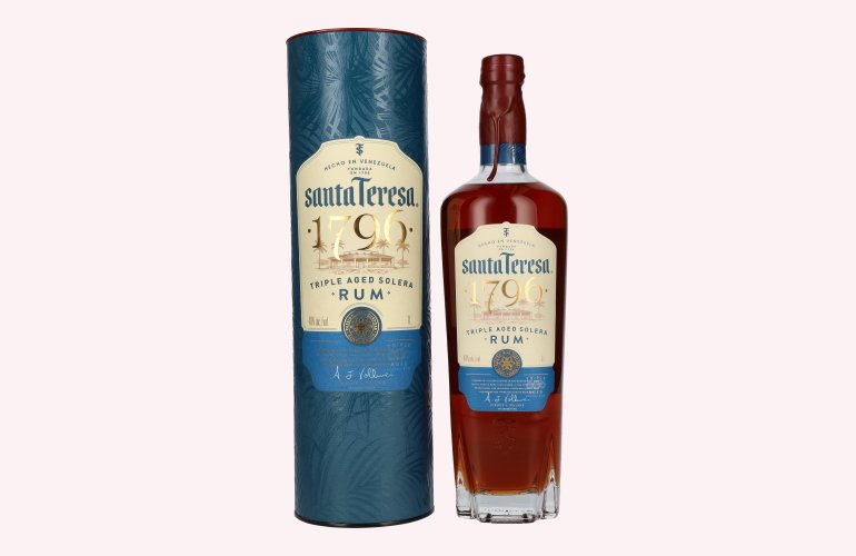 Santa Teresa 1796 Triple Aged Solera Rum 40% Vol. 1l in geschenkverpakking