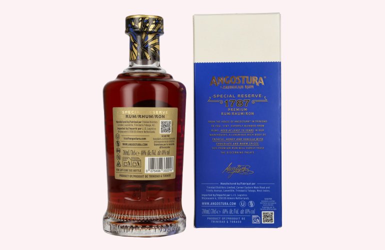 Angostura 1787 15 Years Old Super Premium Rum 40% Vol. 0,7l in Giftbox