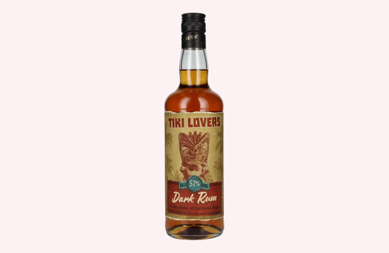 Tiki Lovers Dark Rum Finest Caribbean Blend 57% Vol. 0,7l