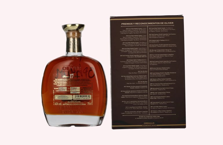 Ophyum 17 Metódo Solera Grand Premiere Rhum 40% Vol. 0,7l in geschenkverpakking