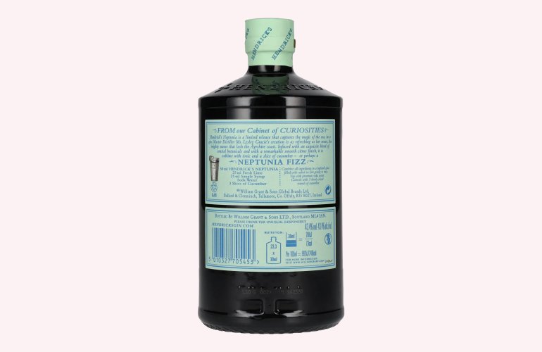 Hendrick's Gin NEPTUNIA Limited Release 43,4% Vol. 0,7l