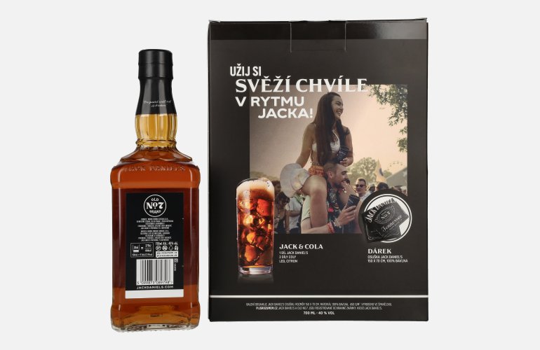 Jack Daniel's Tennessee Whiskey 40% Vol. 0,7l in Geschenkbox mit Handtuch
