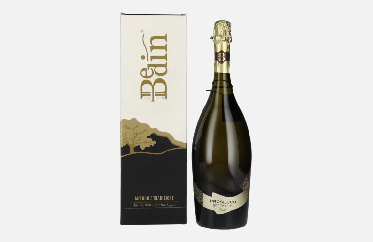 BEDIN Prosecco Treviso Brut DOC 11% Vol. 1,5l en boîte cadeau