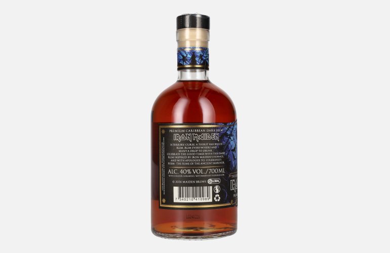 IRON MAIDEN Premium Caribbean Dark Rum of the Ancient Mariner 40% Vol. 0,7l