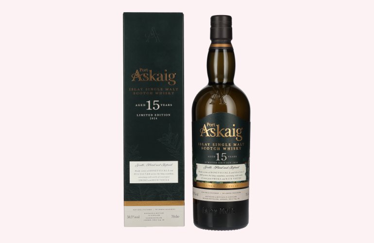 Port Askaig Islay 15 Years Old Islay Single Malt Limited Edition 2024 50,5% Vol. 0,7l in Geschenkbox
