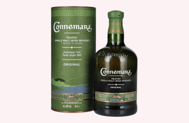 Connemara ORIGINAL Peated Single Malt Irish Whiskey 40% Vol. 0,7l in geschenkverpakking