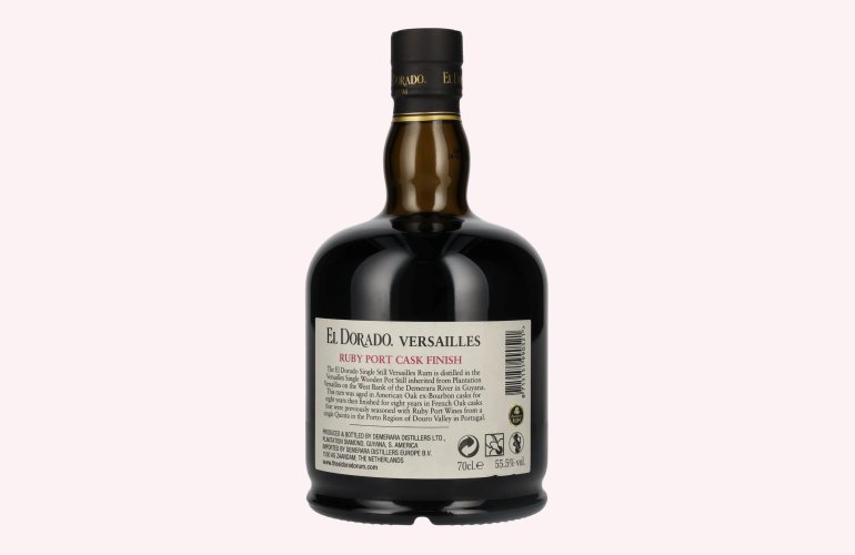 El Dorado Rum VERSAILLES Special Ruby Port Wine Casks 2005 55,5% Vol. 0,7l