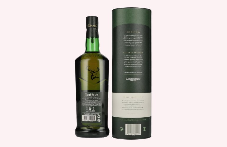 Glenfiddich 12 Years Old Single Malt Scotch Whisky 40% Vol. 1l in Giftbox