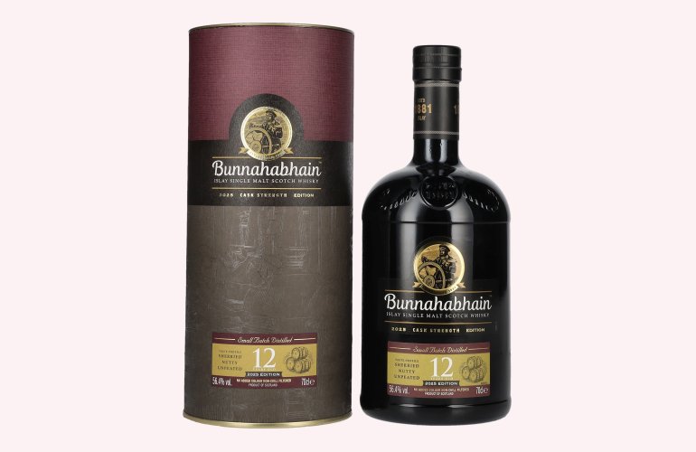Bunnahabhain 12 Years Old Islay Single Malt Cask Strength Edition 2025 56,4% Vol. 0,7l in Giftbox