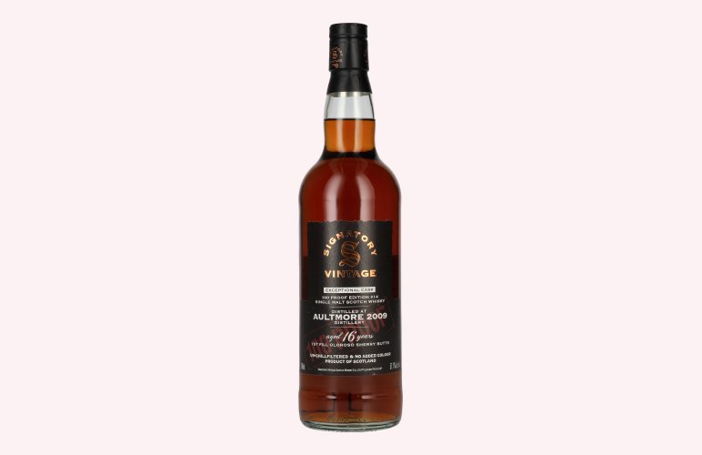 Signatory Vintage 100 Proof Edition AULTMORE 2009 16 Years Old Exceptional Cask #14 57,1% Vol. 0,7l